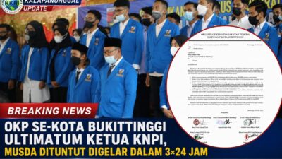 OKP Se-Kota Bukittinggi Ultimatum Ketua KNPI, Musda Dituntut Digelar Dalam 3×24 Jam
