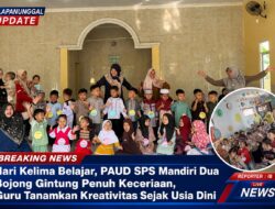 Hari Kelima Belajar, PAUD SPS Mandiri Dua Bojong Gintung Penuh Keceriaan, Guru Tanamkan Kreativitas Sejak Usia Dini