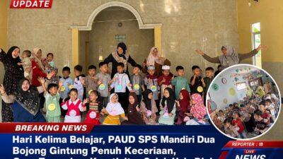 Hari Kelima Belajar, PAUD SPS Mandiri Dua Bojong Gintung Penuh Keceriaan, Guru Tanamkan Kreativitas Sejak Usia Dini