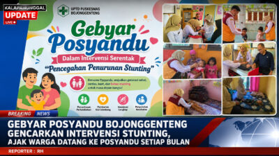 Gebyar Posyandu Bojonggenteng Gencarkan Intervensi Stunting, Ajak Warga Datang Ke Posyandu Setiap Bulan