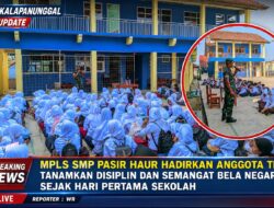 MPLS SMP Pasir Haur Hadirkan Anggota TNI, Tanamkan Disiplin Dan Semangat Bela Negara Sejak Hari Pertama Sekolah