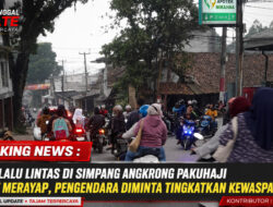 Breaking News : Arus Lalu Lintas Di Simpang Angkrong Pakuhaji Padat Merayap, Pengendara Diminta Tingkatkan Kewaspadaan