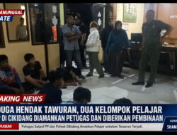 Diduga Hendak Tawuran, Dua Kelompok Pelajar SMP Di Cikidang Diamankan Petugas Dan Diberikan Pembinaan