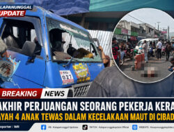 Akhir Perjuangan Seorang Pekerja Keras, Ayah 4 Anak Tewas Dalam Kecelakaan Maut Di Cibadak