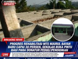 Progres Pembangunan Ruang Kelas MTs NUURUL BAYAN Capai 30 Persen, Sekolah Ajak Masyarakat Ikut Bergotong RoyongROYONG