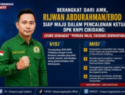 Berangkat Dari AMK, Rijwan Abdurahman/EBOD Siap Maju dalam Pencalonan Ketua DPK KNPI Cikidang: Usung Semangat “Pemuda Maju, Cikidang Bermartabat”