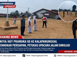 Panitia HUT Pramuka Ke-65 Kalapanunggal Matangkan Persiapan, Petugas Upacara Jalani Simulasi