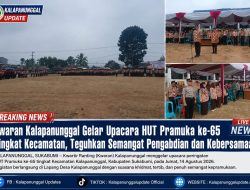 Kwaran Kalapanunggal Gelar Upacara HUT Pramuka Ke-65 Tingkat Kecamatan, Teguhkan Semangat Pengabdian Dan Kebersamaan