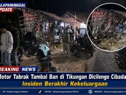 Motor Tabrak Tambal Ban Di Tikungan Dicilengo Cibadak, Insiden Berakhir Kekeluargaan