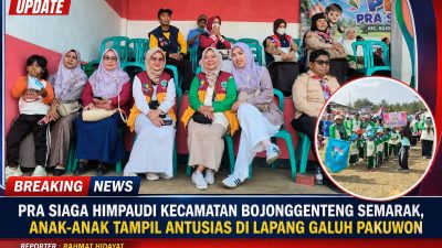 Pra Siaga HIMPAUDI Kecamatan Bojonggenteng Semarak, Anak-anak Tampil Antusias Di Lapang Galuh Pakuwon