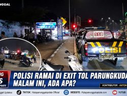 Polisi Ramai Di Exit Tol Parungkuda Malam Ini, Ada Apa?