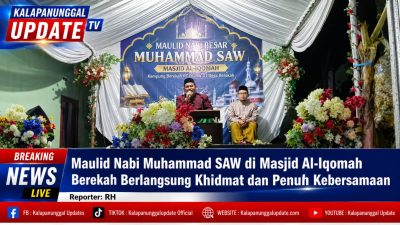 Maulid Nabi Muhammad SAW di Masjid Al-Iqomah Berekah Berlangsung Khidmat dan Penuh Kebersamaan