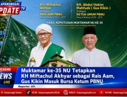 Muktamar ke-35 NU Tetapkan KH Miftachul Akhyar sebagai Rais Aam, Gus Kikin Masuk Bursa Ketum