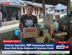 Solidaritas Tanpa Batas, BBRP Kalapanunggal Salurkan Donasi Untuk Korban Kebakaran Di Ciptamulya Cisolok