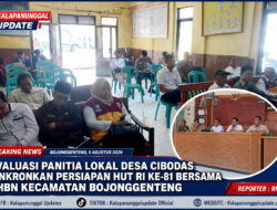 Evaluasi Panitia Lokal Desa Cibodas Sinkronkan Persiapan HUT RI Ke-81 Bersama PHBN Kecamatan Bojonggenteng