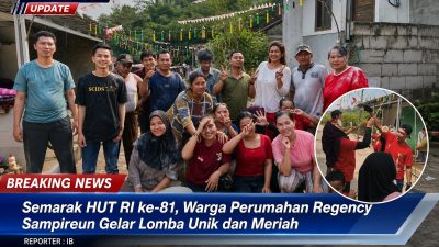 Semarak HUT RI ke-81, Warga Perumahan Regency Sampireun Gelar Lomba Unik Dan Meriah