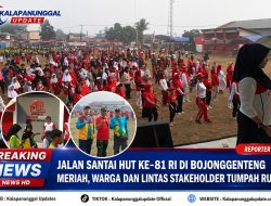 Jalan Santai HUT Ke-81 RI di Bojonggenteng Meriah, Warga Dan Lintas Stakeholder Tumpah Ruah