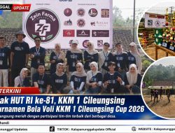 Semarak HUT RI ke-81, KKM 1 Cileungsing Gelar Turnamen Bola Voli KKM 1 Cileungsing Cup 2026