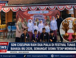 SDN Ciseupan Raih Dua Piala Di Festival Tunas Bahasa Ibu 2026, Semangat Siswa Tetap Membara