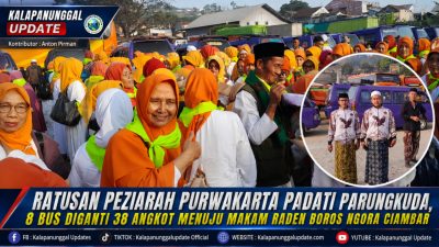 Ratusan Peziarah Purwakarta Padati Parungkuda, 8 Bus Diganti 38 Angkot Menuju Makam Raden Boros Ngora Ciambar