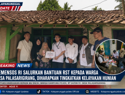 Kemensos RI Salurkan Bantuan RST kepada Warga Desa Palasarigirang, Diharapkan Tingkatkan Kelayakan Hunian