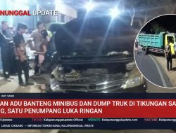 Tabrakan Adu Banteng Minibus dan Dump Truk di Tikungan Salam Cikidang, Satu Penumpang Luka Ringan