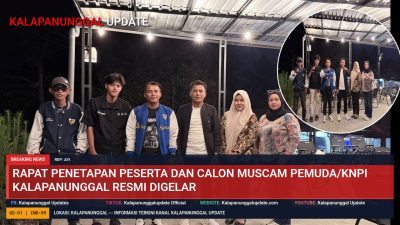 Rapat Penetapan Peserta dan Calon Muscam Pemuda/KNPI Kalapanunggal Resmi Digelar