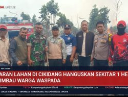 Kebakaran Lahan di Cikidang Hanguskan Sekitar 1 Hektare, Polisi Imbau Warga Waspada