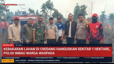Kebakaran Lahan di Cikidang Hanguskan Sekitar 1 Hektare, Polisi Imbau Warga Waspada