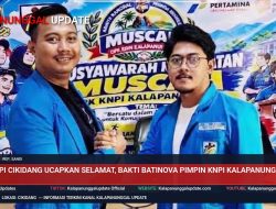 Ketua KNPI Cikidang Ucapkan Selamat, Bakti Batinova Pimpin KNPI Kalapanunggal