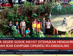 Warga Geger! Sosok Mayat Ditemukan Mengambang di Kolam Ikan Kampung Cimundu Bojonggaling