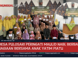 MTM Desa Pulosari Peringati Maulid Nabi, Berbagi Kebahagiaan Bersama Anak Yatim Piatu