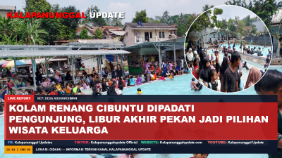 Kolam Renang Cibuntu Dipadati Pengunjung, Libur Akhir Pekan Jadi Pilihan Wisata Keluarga