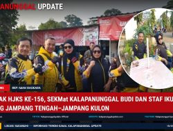 Semarak HJKS Ke-156, SEKMat Kalapanunggal Budi Dan Staf Ikut Touring Jampang Tengah–Jampang Kulon