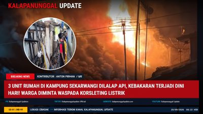 3 Unit Rumah Di Kampung Sekarwangi Dilalap Api, Kebakaran Terjadi Dini Hari! Warga Diminta Waspada Korsleting Listrik