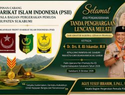 Pergerakan Pemuda Syarikat Islam Indonesia Sukabumi Sampaikan Ucapan Selamat atas Penghargaan Lencana Melati untuk Ali Iskandar