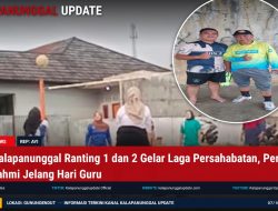 PGRI Kalapanunggal Ranting 1 dan 2 Gelar Laga Persahabatan, Pererat Silaturahmi Jelang Hari Guru
