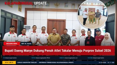 Bupati Daeng Manye Dukung Penuh Atlet Takalar Menuju Porprov Sulsel 2026