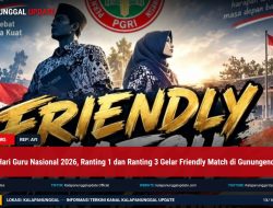 Semarak Hari Guru Nasional 2026, Ranting 1 dan Ranting 3 Gelar Friendly Match di Gunungendut