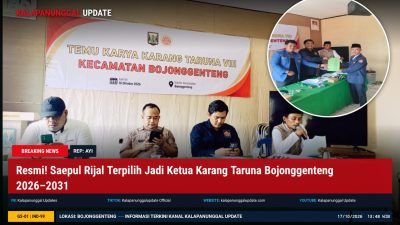 Resmi! Saepul Rijal Terpilih Jadi Ketua Karang Taruna Bojonggenteng 2026–2031