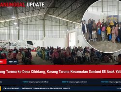 Saba Karang Taruna ke Desa Cikidang, Karang Taruna Kecamatan Santuni 88 Anak Yatim Piatu