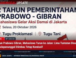 Dua Tahun Prabowo-Gibran, Mahasiswa Turun ke Jalan: Lima Tuntutan Disuarakan, Warga Kalapanunggal Diimbau Tetap Kondusif