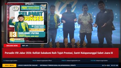Porsadin VIII Jabar 2026: Kafilah Sukabumi Raih Tujuh Prestasi, Santri Kalapanunggal Sabet Juara III