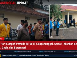 Upacara Hari Sumpah Pemuda ke-98 di Kalapanunggal, Camat Tekankan Semangat Patriotik, Gigih, dan Berempati