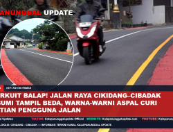Bak Sirkuit Balap! Jalan Raya Cikidang–Cibadak Sukabumi Tampil Beda, Warna-warni Aspal Curi Perhatian Pengguna Jalan
