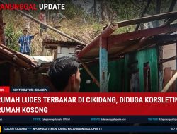Satu Rumah Ludes Terbakar Di Cikidang, Diduga Korsleting Saat Rumah Kosong