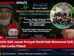 Majlis Dzikir Baiti Jannati Peringati Maulid Nabi Muhammad SAW, Diisi Tausiah Dan Lomba Pildacil
