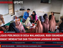 Digitalisasi PERLINSOS Di Desa Walangsari, Rudi Iskandar Ajak Masyarakat Mendaftar Dan Tegaskan Layanan Gratis