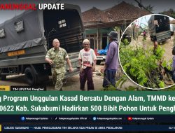 Dukung Program Unggulan Kasad Bersatu Dengan Alam, TMMD Ke-130 Kodim 0622 Kab. Sukabumi Hadirkan 500 Bibit Pohon Untuk Penghijauan