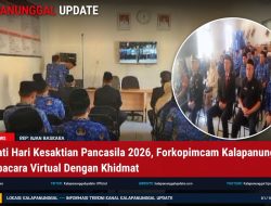 Peringati Hari Kesaktian Pancasila 2026, Forkopimcam Kalapanunggal Ikuti Upacara Virtual Dengan Khidmat